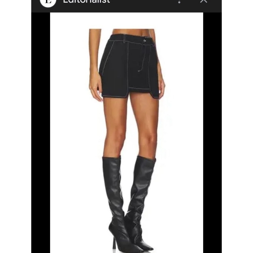 Forever 21 Cooper Black Denim Mini‎ Skirt size M